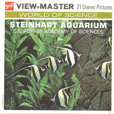 Steinhart Aquarium - View-Master 3 Reel Packet - 1971 - vintage - A165-G3A Packet 3dstereo 