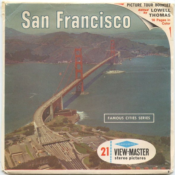 San Francisco - View-Master 3 Reel Packet - 1960s views - vintage - A172-S6B Packet 3Dstereo 