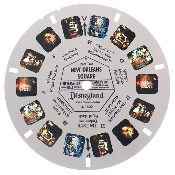 New Orleans Square - Disneyland - View-Master 3 Reel Packet - 1960s - vintage - A180-G1A Packet 3Dstereo 