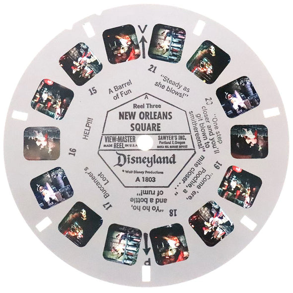 New Orleans Square - Disneyland - View-Master 3 Reel Packet - 1960s - vintage - A180-G1A Packet 3Dstereo 