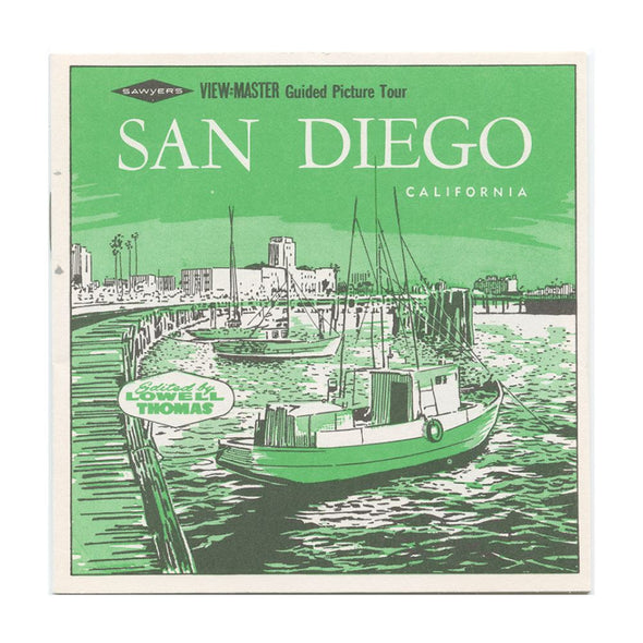 San Diego - View-Master 3 Reel Packet - 1960s views - vintage - A198-S6A Packet 3Dstereo 