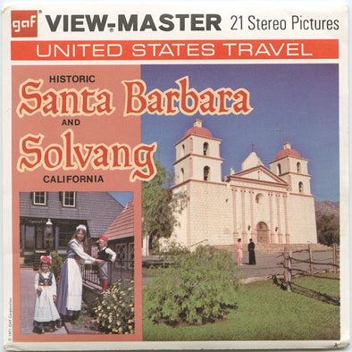 2 ANDREW - Santa Barbara and Solvang - View-Master 3 Reel Packet - 1971 - vintage - A206-G3A Packet 3dstereo 