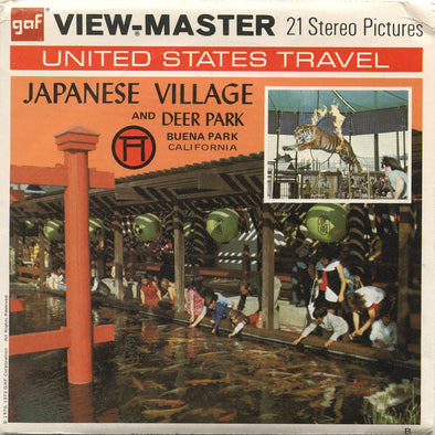Japanese Village and Deer Park - View-Master 3 Reel Packet - 1970s Views - Vintage - (zur Kleinsmiede) - (A232-G3B) Packet 3dstereo 