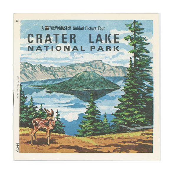Crater Lake - National Park - View-Master 3 Reel Packet - 1960's view - vintage - (PKT-A246-G1B) Packet 3dstereo 