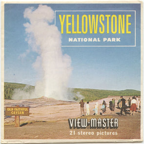 Yellowstone National Park - View-Master 3 Reel Packet - 1960s views - vintage - A306-S5 Packet 3Dstereo 
