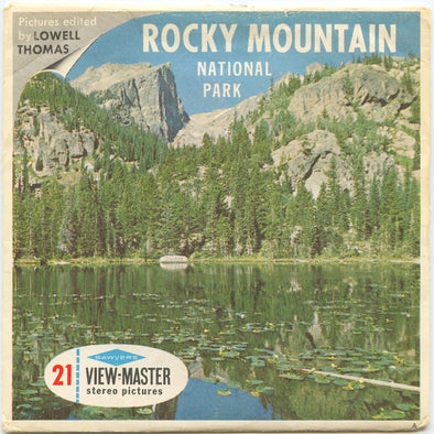 Rocky Mountain National Park - View-Master 3 Reel Packet - 1960s views - vintage - A322-S6A Packet 3dstereo 