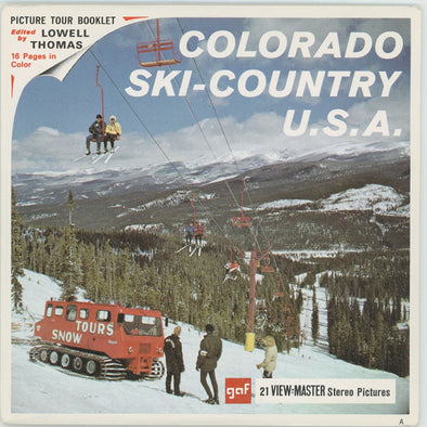 ANDREW - Colorado Ski-Country U.S.A - View-Master 3 Reel Packet - 1960's view - vintage Packet 3dstereo 