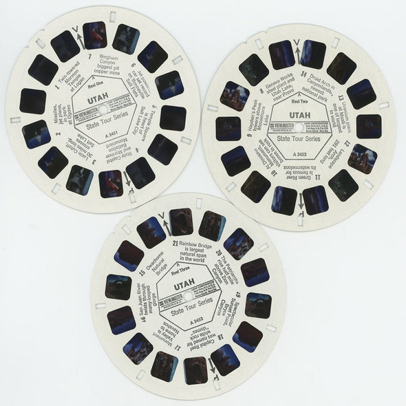Utah - View-Master 3 Reel Packet - 1960s view - vintage - (A345-G1A) Packet 3dstereo 