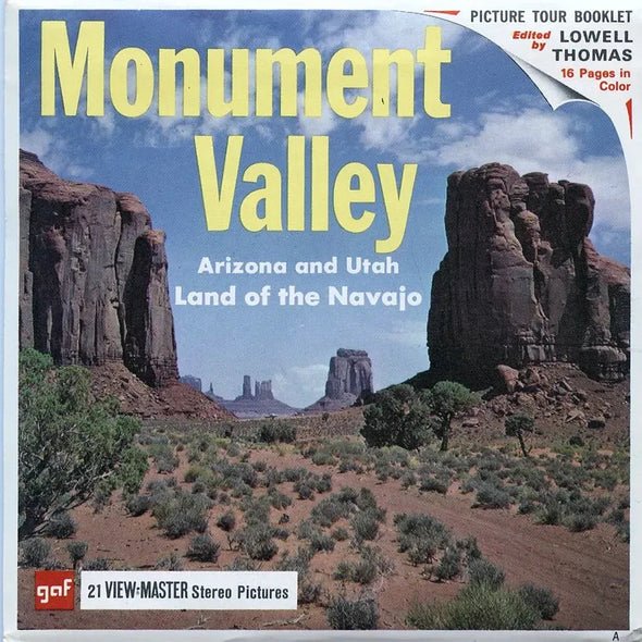 -ANDREW- Monument Valley - View-Master 3 Reel Packet - vintage - (A356-G1A) Packet 3dstereo 