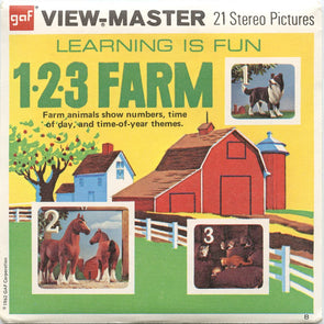 4 ANDREW - 1 2 3 Farm - Learning is Fun - View Master 3 Reel Packet - 1962 - vintage - B412-G3B Packet 3dstereo 