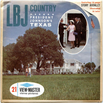 LBJ Country - View-Master 3 Reel Packet - 1960s - vintage - (ECO-A418-S6A) Packet 3Dstereo 