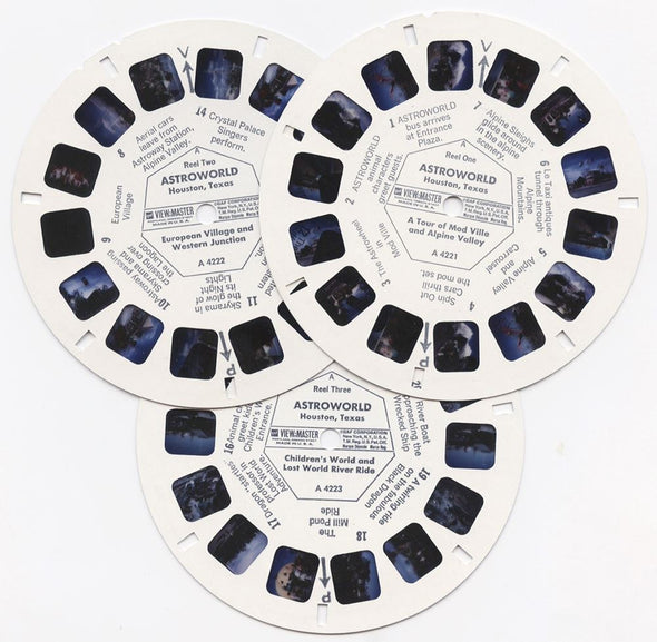 Astroworld - View-Master 3 Reel Packet - 1970s views- vintage - (zur Kleinsmiede) - (A422-G1A) Packet 3dstereo 