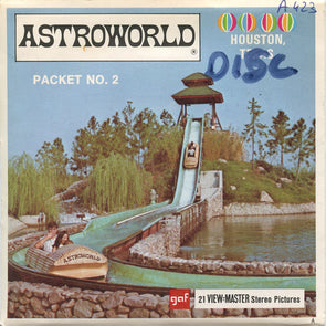 Astroworld - Houston, Texas - View-Master 3 Reel Packet - 1960s views - vintage - (A423-G2A) Packet 3dstereo 
