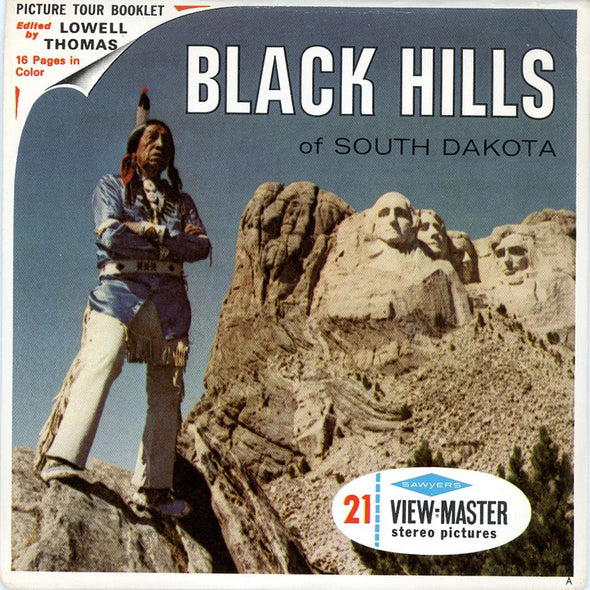 Black Hills of South Dakota - View-Master 3 Reel Packet - 1960s Views - Vintage - (PKT-A486-S6A) Packet 3dstereo 