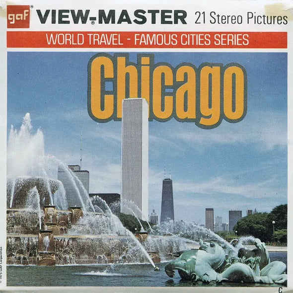 -ANDREW- Chicago - View-Master 3 Reel Packet - vintage - (A551-G3C) Packet 3dstereo 