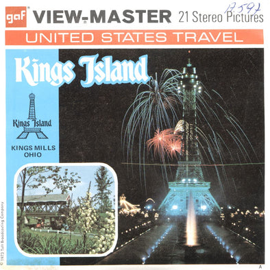 4 ANDREW - Kings Island - View-Master 3 Reel Packet - 1973 - vintage - A597-G3A Packet 3dstereo 