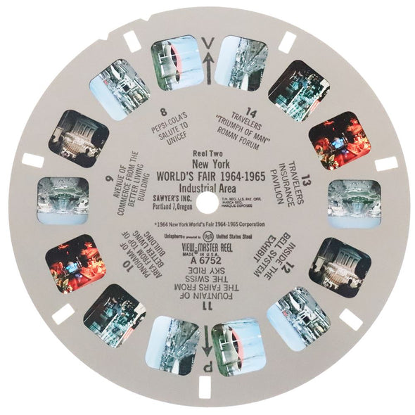 New York World's Fair - Industrial Area - View-Master 3 Reel Packet - 1960s views - vintage - A675-S6 Packet 3Dstereo 