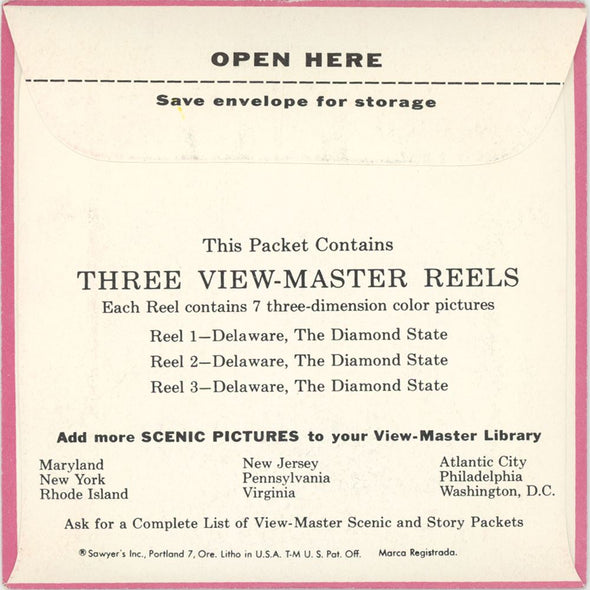 4 ANDREW - Delaware - View-Master 3 Reel Packet - 1957 - vintage - A770-S3 Packet 3dstereo 