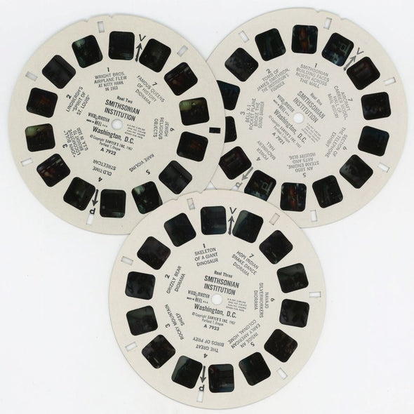 Smithsonian Institution - View-Master - Vintage - 3 Reel Packet - 1950s views (ECO-A792-S4) Packet 3dstereo 