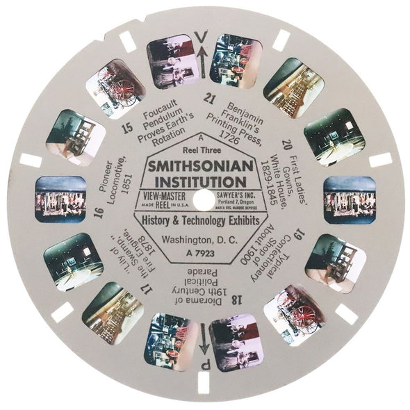 Smithsonian Institution - View-Master 3 Reel Packet - vintage - A792-S6A Packet 3dstereo 
