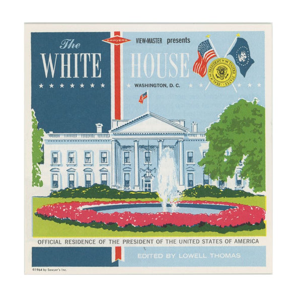 White House - Washington, D.C. - Johnson's desk - View-Master 3 Reel Packet - 1964 - vintage - A793-S6 Packet 3dstereo 