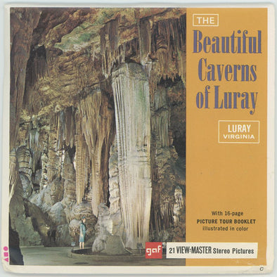 Beautiful Caverns of Luray - View-Master 3 Reel Packet- 1960's view - vintage - (PKT-A829-G1) 3Dstereo.com 