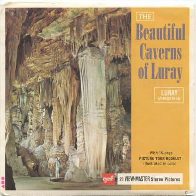 Beautiful Caverns of Luray View-Master Reel Packet 1960s