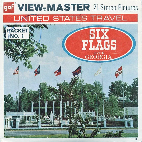 -ANDREW- Six Flags - View-Master 3 Reel Packet - vintage - (A917-G3B) Packet 3dstereo 