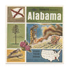 4 ANDREW - Alabama - State Tour Series - View-Master 3 Reel Map Packet - 1960s - vintage - A925-G1A Packet 3dstereo 