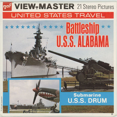 View-Master 3 Reel Packet - Battleship U.S.S. Alabama - Packet