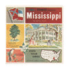 Mississippi - State Tour Series - View-Master 3 Reel Map Packet - 1960s - vintage - A935-S6A Packet 3dstereo 