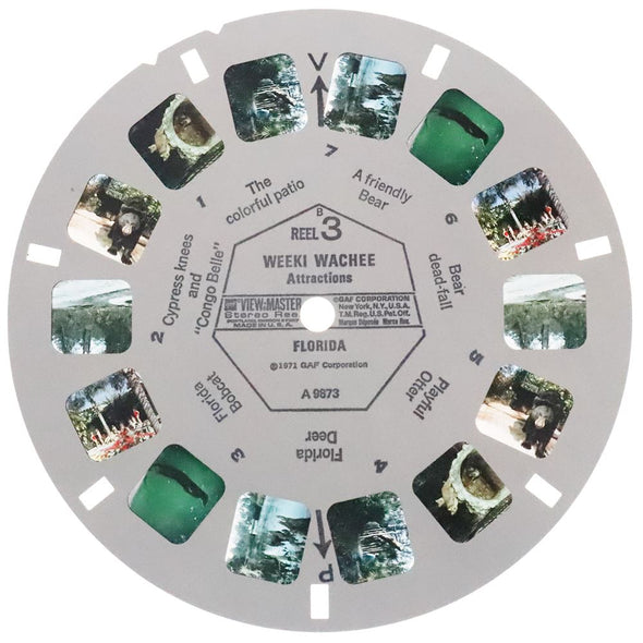 Weeki Wachee Attractions - View-Master 3 Reel Packet - vintage - A987-G3B Packet 3dstereo 