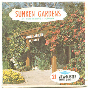 4 ANDREW - Sunken Gardens - View Master 3 Reel Packet - vintage - A992-S6A Packet 3dstereo 
