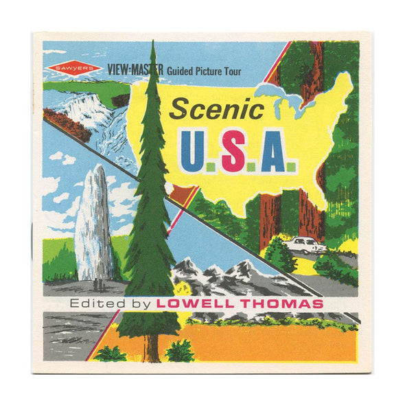 Scenic U.S.A. - View-Master 3 Reel Packet - 1960s views - vintage - A996-S6A Packet 3Dstereo 