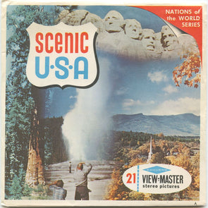 Scenic U.S.A. - View-Master 3 Reel Packet - 1960s views - vintage - A996-S6A Packet 3Dstereo 