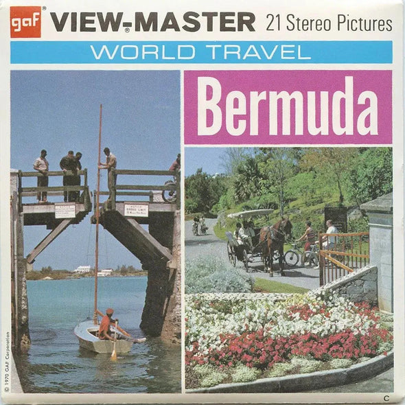 View-Master 3 Reel Packet - Bermuda - 1970s views - vintage - (B029-G3C)