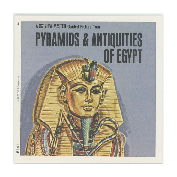 ANDREW - Pyramids and Antiquities of Egypt - View-Master 3 Reel Packet - 1970s view - vintage - (B141-G3A) Packet 3dstereo 