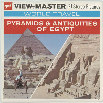 ANDREW - Pyramids and Antiquities of Egypt - View-Master 3 Reel Packet - 1970s view - vintage - (B141-G3A) Packet 3dstereo 