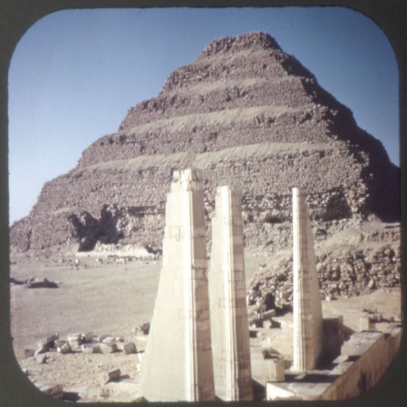 ANDREW - Pyramids and Antiquities of Egypt - View-Master 3 Reel Packet - 1970s view - vintage - (B141-G3A) Packet 3dstereo 