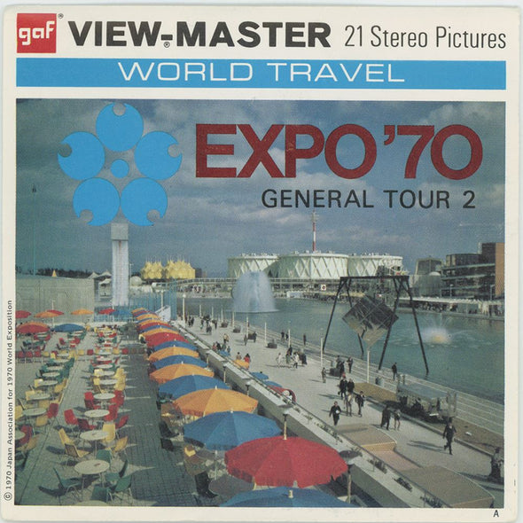 ANDREW - Expo '70 (Osaka,Japan) - General Tour 2 - View-Master 3 Reel Packet - 1970s views - vintage - (B269-G3a) Packet 3dstereo 