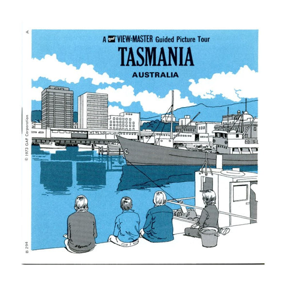 Tasmania Australia - View-Master 3 Reel Packet - 1970s Views - Vintage - (zur Kleinsmiede) - (B294-G3A) Packet 3dstereo 