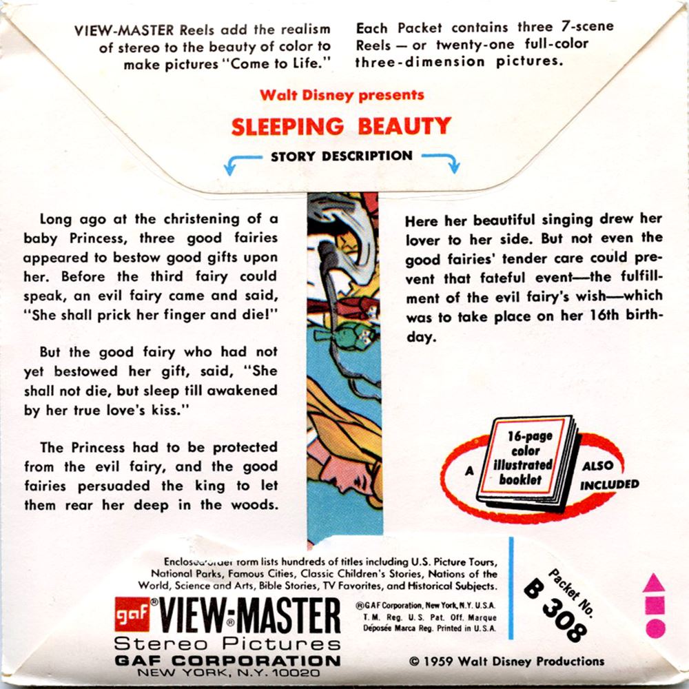 Sleeping Beauty - View-Master 3 Reel Packet - 1970s - Vintage - (zur K –