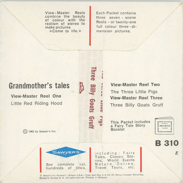 View-Master 3 Reel Packet - GrandMother's Tales - Packet