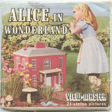 Alice In Wonderland - View-Master 3 Reel Packet - 1960s - vintage - B360-S5 Packet 3dstereo 