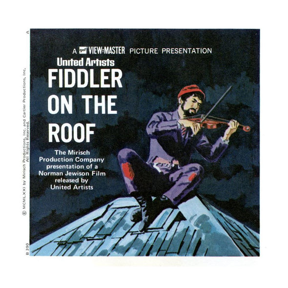 Fiddler on The Roof - View-Master 3 Reel Packet - 1970s - Vintage - (zur Kleinsmiede) - (B390-G3A) Packet 3dstereo 