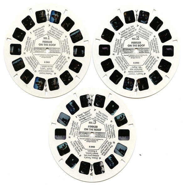 Fiddler on The Roof - View-Master 3 Reel Packet - 1970s - Vintage - (zur Kleinsmiede) - (B390-G3A) Packet 3dstereo 