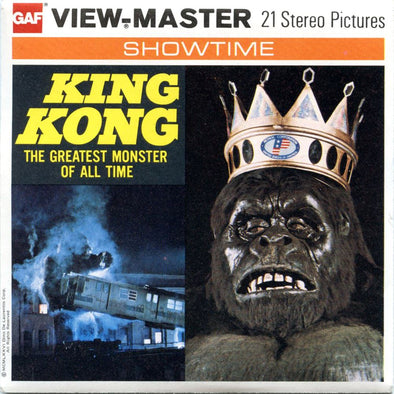 King Kong - View-Master 3 Reel Packet - 1970s - Vintage - (zur Kleinsmiede) - (B392-G5) Packet 3dstereo 