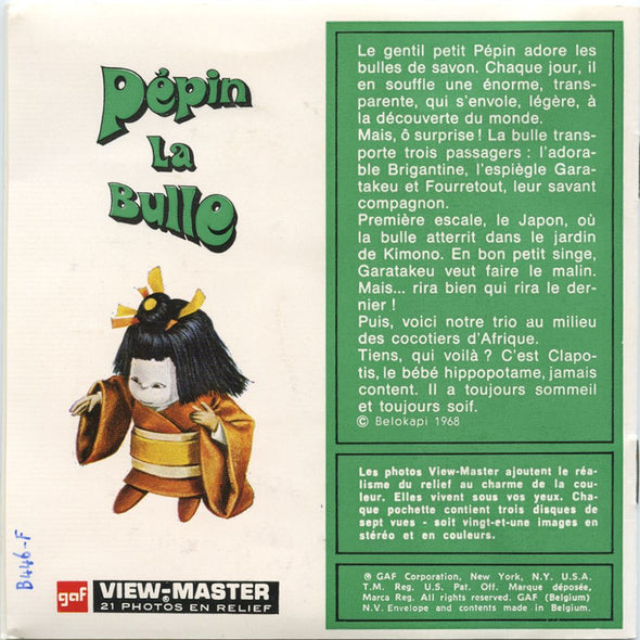 4 ANDREW Pépin La Bulle - View-Master 3 Reel Packet - 1960s - vintage - B446F-BG3 Packet 3dstereo 