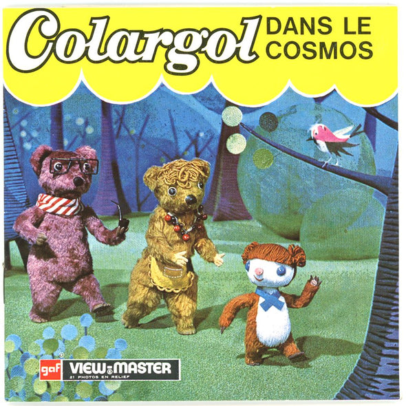 4 ANDREW - Colargol Dans le Cosmos - View-Master 3 Reel Packet - 1972 - vintage - D115F-BG3 Packet 3dstereo 