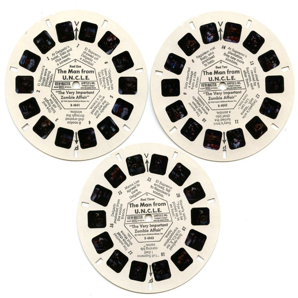 The Man From U.N.C.L.E. - View-Master 3 Reel Packet - 1960s - vintage - (PKT-B484-S6A) Packet 3dstereo 